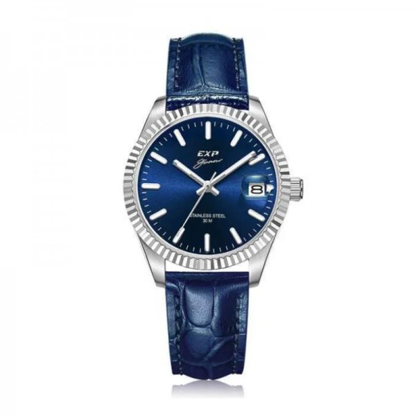 Expedition 6865 Silver Blue Leather Lady LDLSSBU